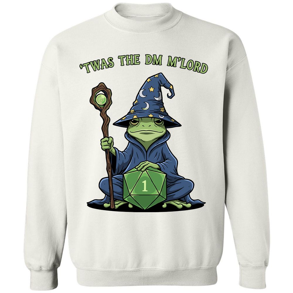 Twas the DM M’lord Classic Unisex Sweatshirt - White - 12