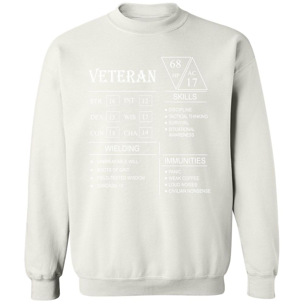 Veteran New Classic Unisex Sweatshirt - White - 12