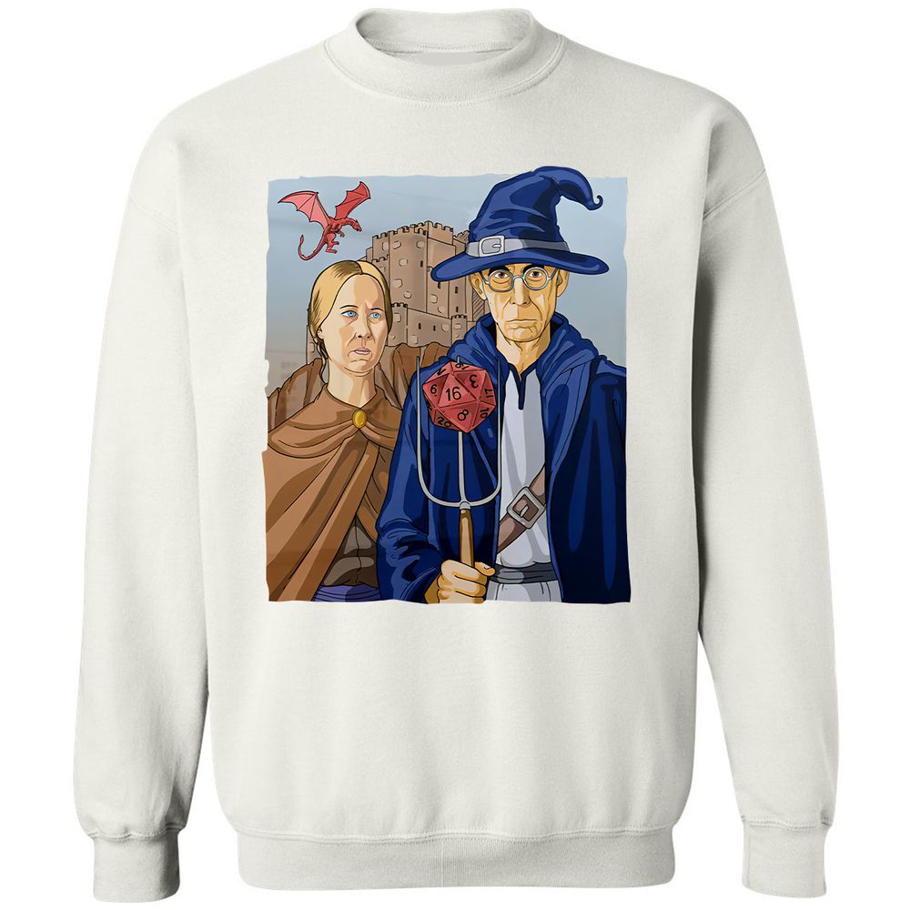 DnD Gothic Classic Unisex Sweatshirt - White - 12