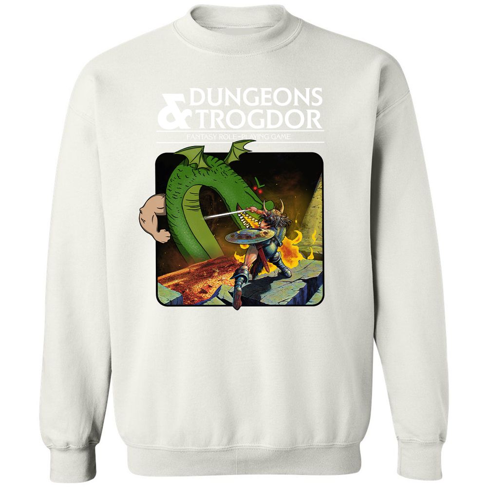 Trogdor Classic Unisex Sweatshirt - White - 12