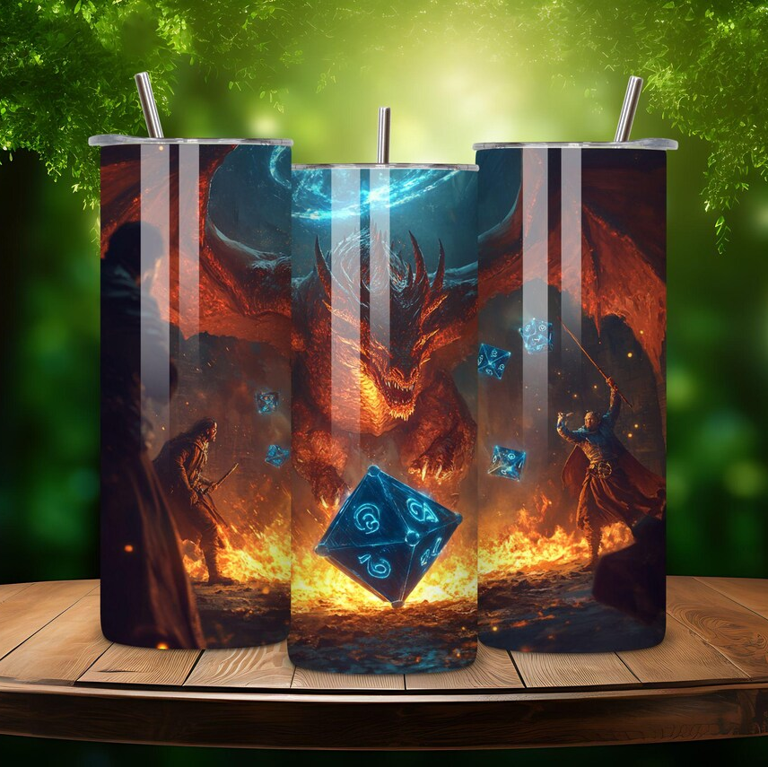 DND Adventure Skinny Tumbler