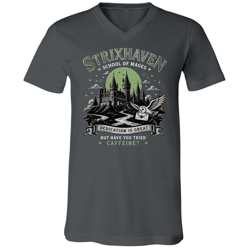 Strixhaven - School Of Mages Unisex V-Neck T-Shirt - Asphalt - 13