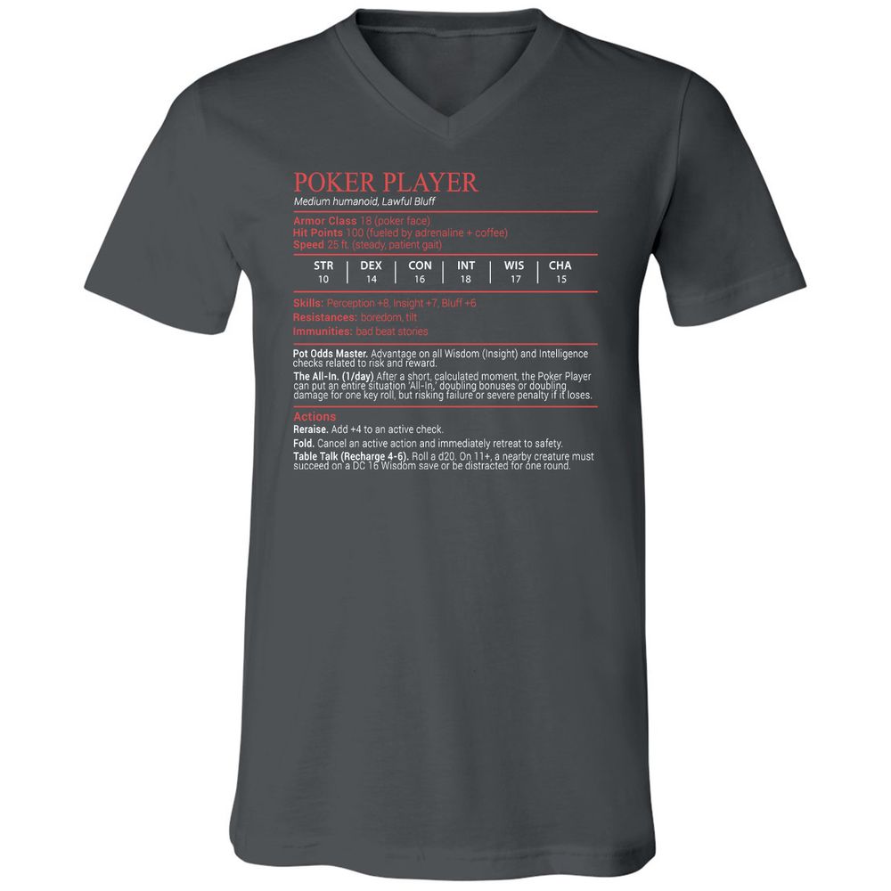 Poker Player Stats Block - Asphalt - 13