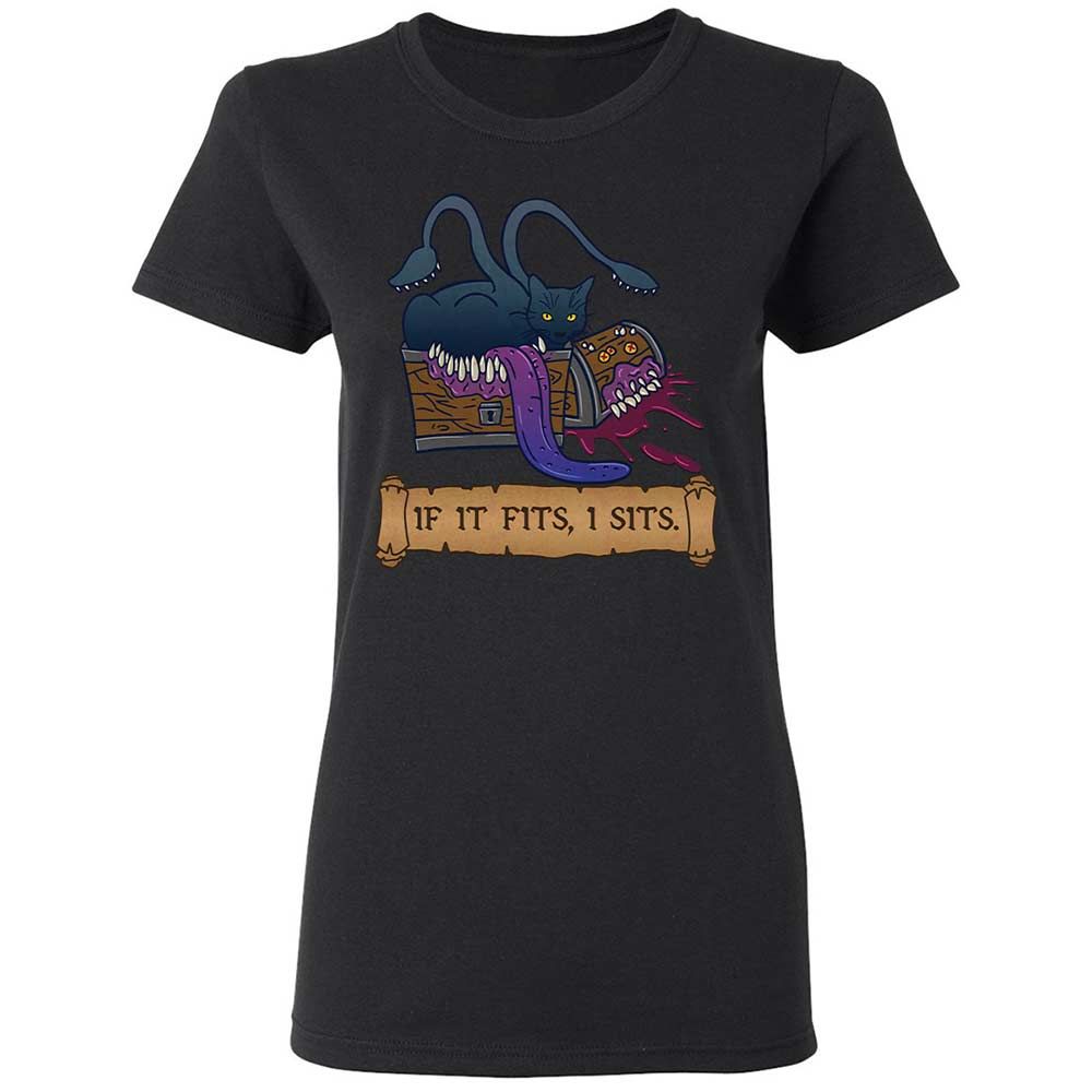 If It Fits I Sits Women's T-Shirt - Black - 13