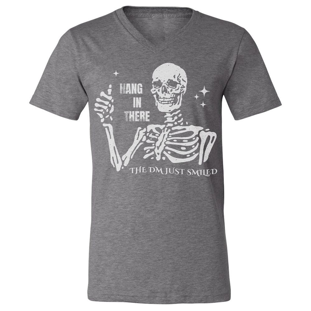 Hang In There – The DM Just Smiled Skeleton - Deep Heather - 13