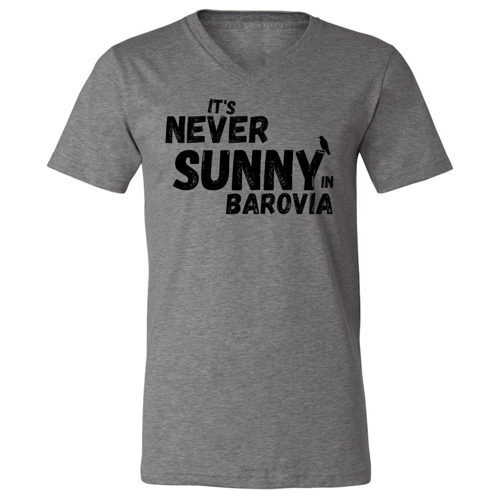 It's Never Sunny In Barovia Unisex V-Neck T-Shirt - Deep Heather - 13