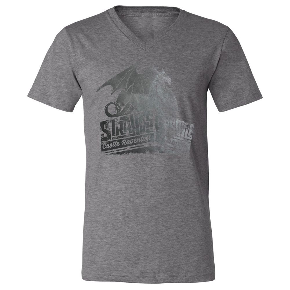 Strahd’s Gargoyle Unisex V-Neck T-Shirt - Deep Heather - 13