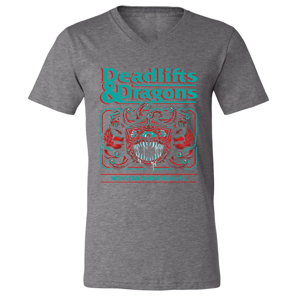 Deadlifts & Dragons Beholder - Deep Heather - 13