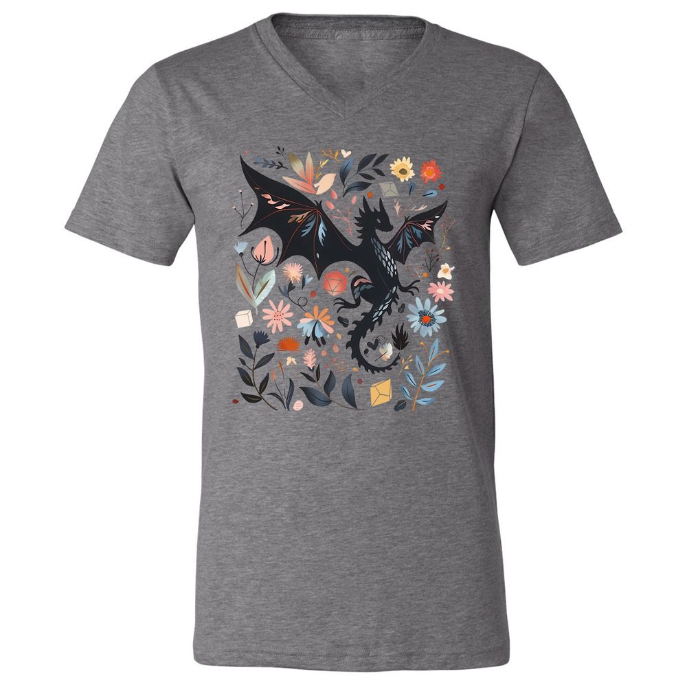Floral DnD Dragon - Deep Heather - 13