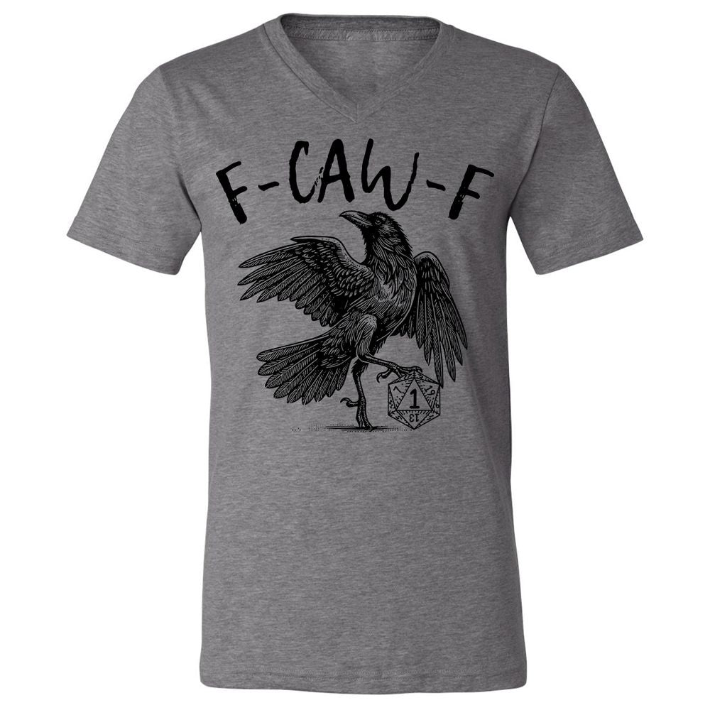 Unisex V-Neck T-Shirt - White - Deep Heather - 13