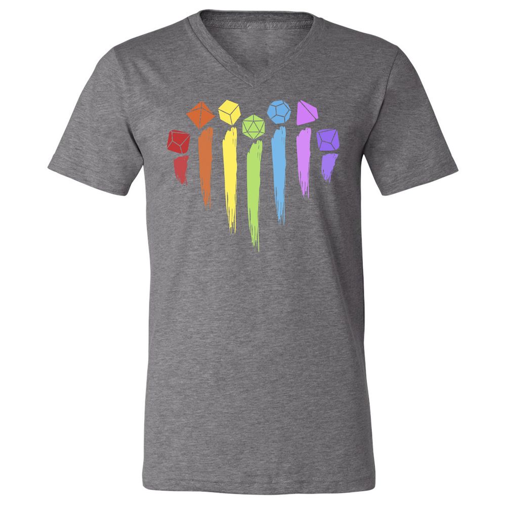 Dice Rainbow Heart Shape - Deep Heather - 13