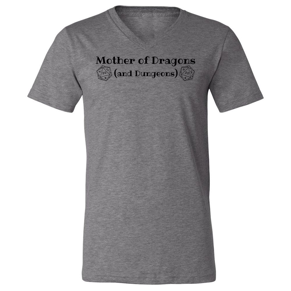 Mother Of Dragons Unisex V-Neck T-Shirt - Deep Heather - 13