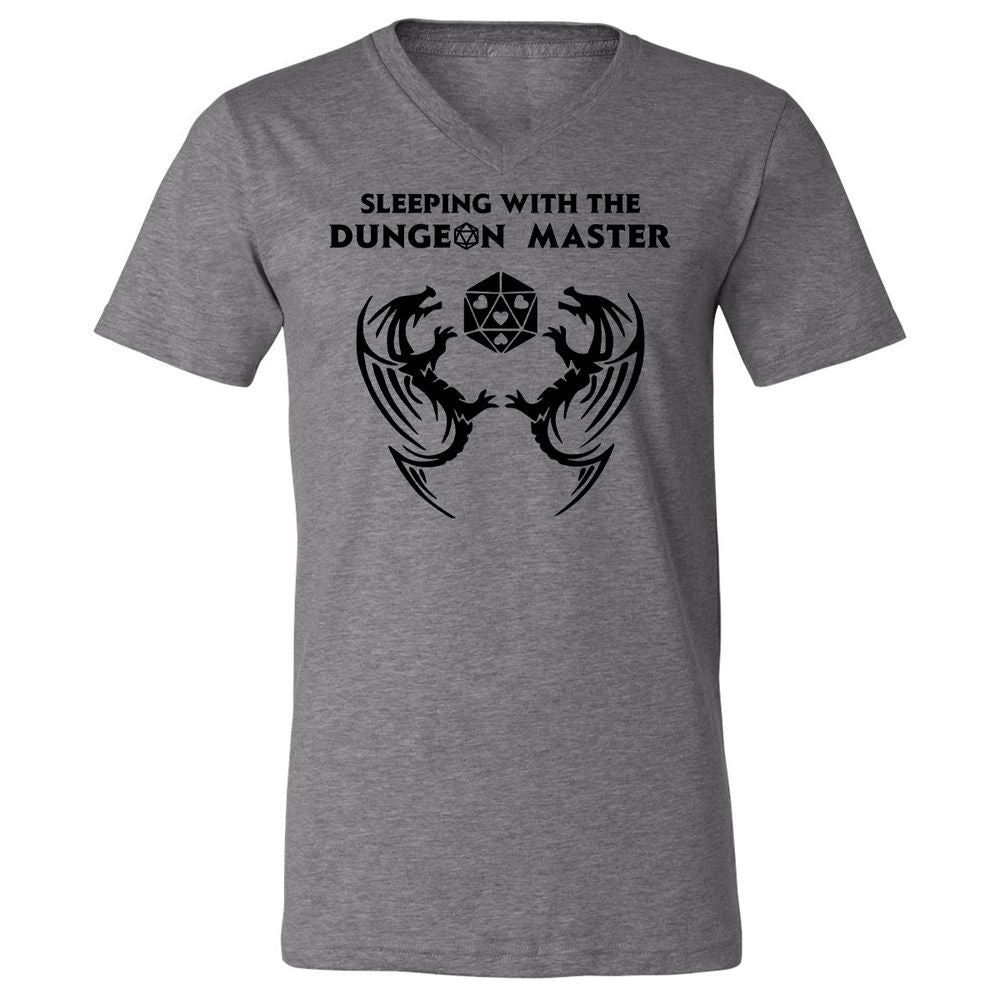 Sleeping With The DM Unisex V-Neck T-Shirt - Deep Heather - 13