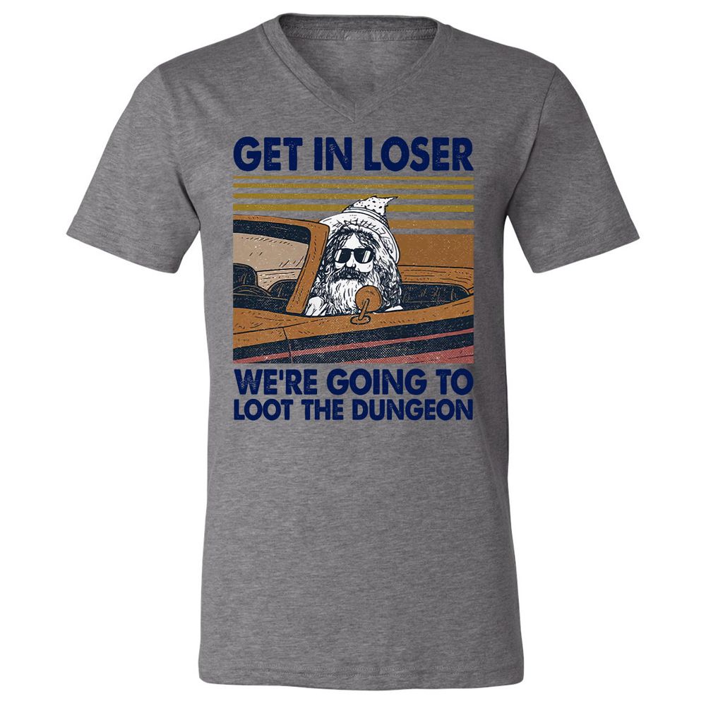 We're Going To Loot The Dragon Unisex V-Neck T-Shirt - Deep Heather - 13