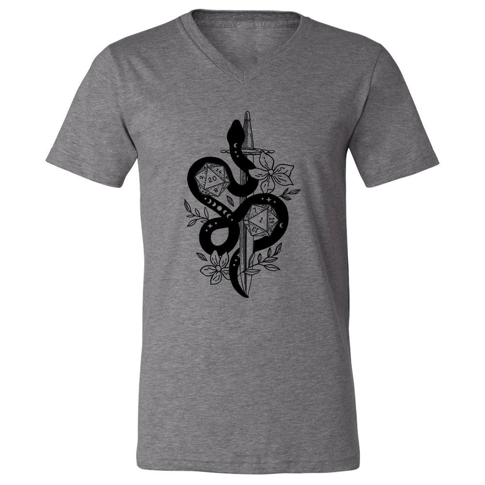 D20 Snake and Sword - Deep Heather - 13