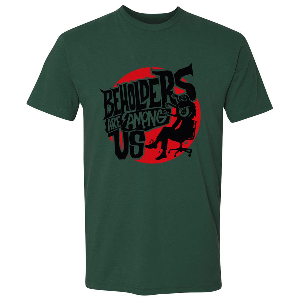 Beholders Are Among Us Premium Unisex T-Shirt - Forest Green - 13