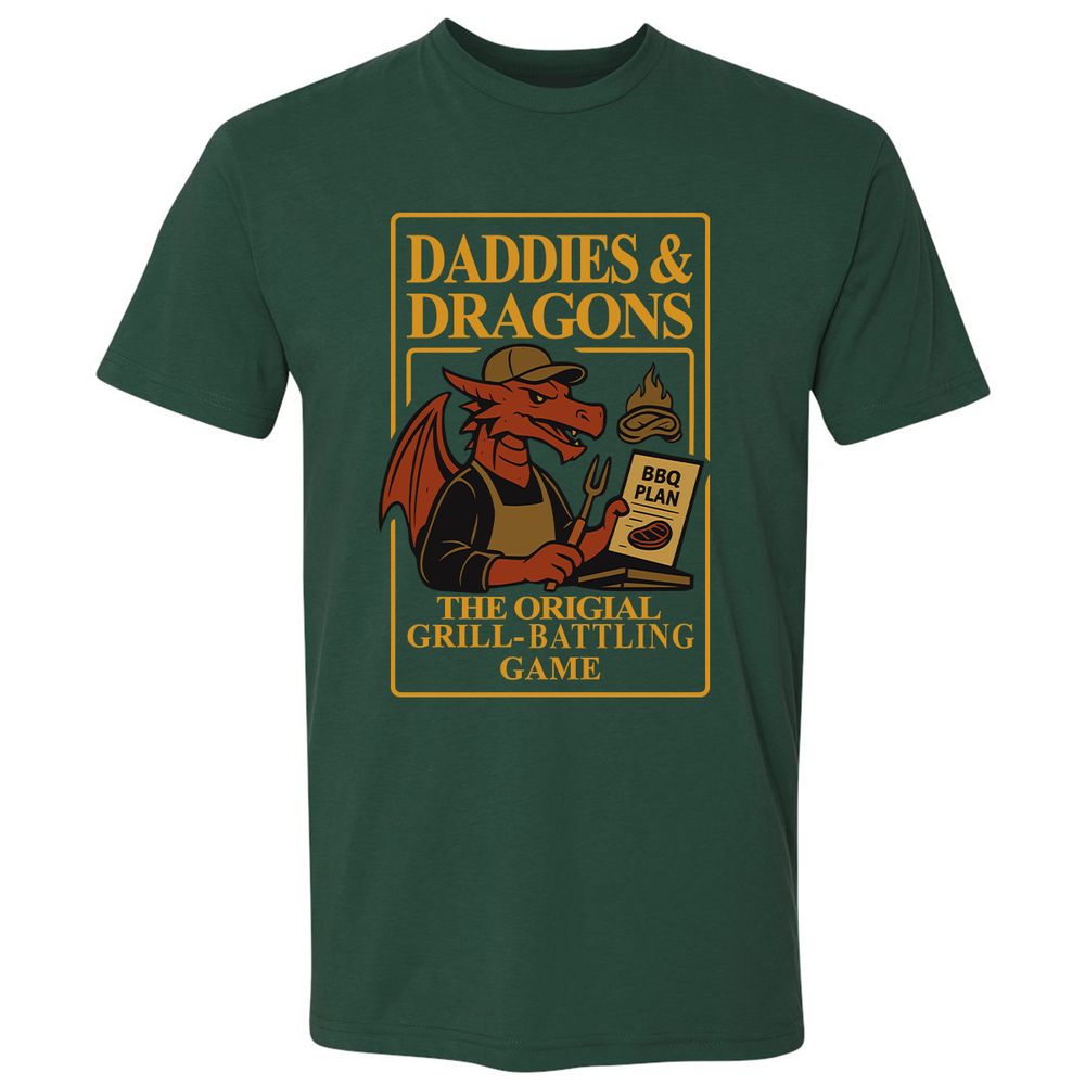 Daddies & Dragons Premium Unisex T-Shirt - Forest Green - 13