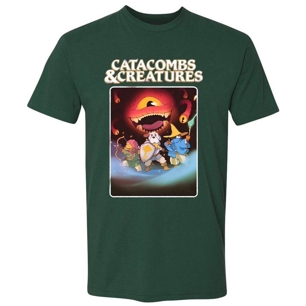 Catacombs & Creatures Premium Unisex T-Shirt - Forest Green - 13