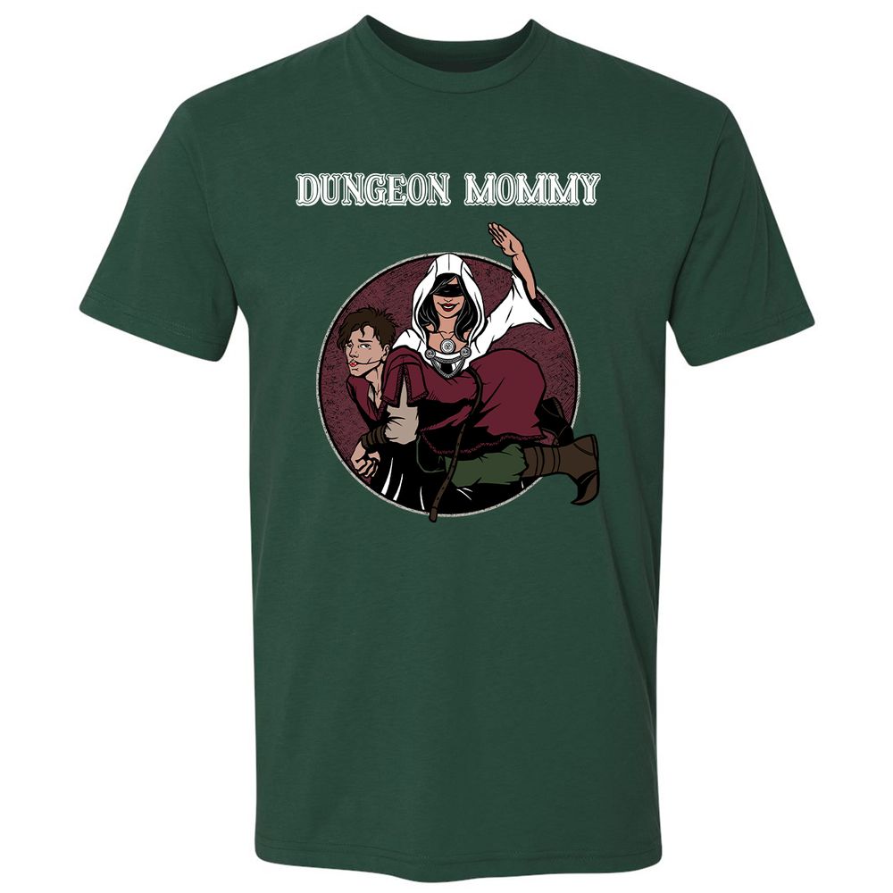 Dominant Dungeon Mommy Premium Unisex T-Shirt - Forest Green - 13