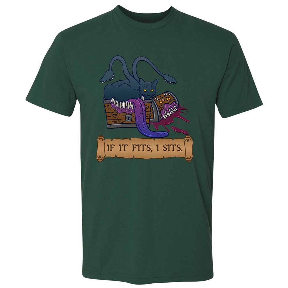 If It Fits I Sits Premium Unisex T-Shirt - Forest Green - 13