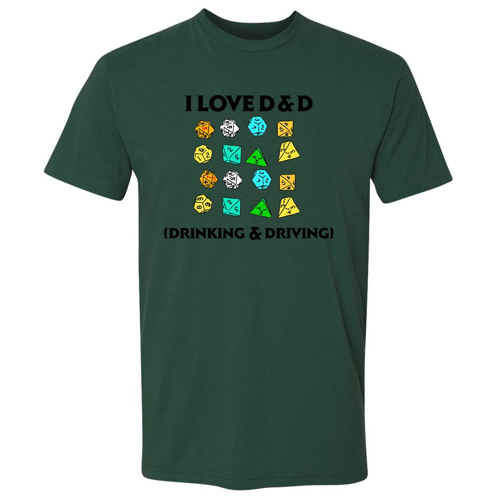 Drinking & Driving Premium Unisex T-Shirt - Forest Green - 13