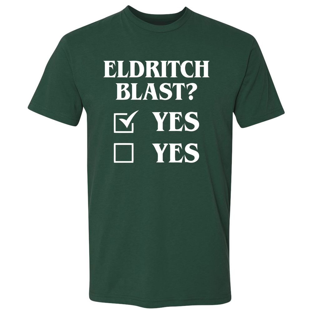 Eldritch Blast Yes Premium Unisex T-Shirt - Forest Green - 13