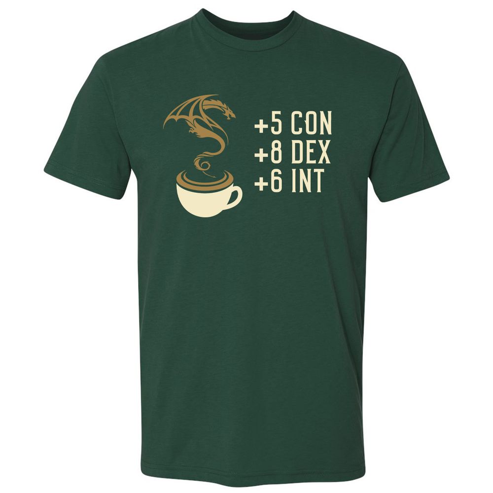 Coffee Dragon Premium Unisex T-Shirt - Forest Green - 13