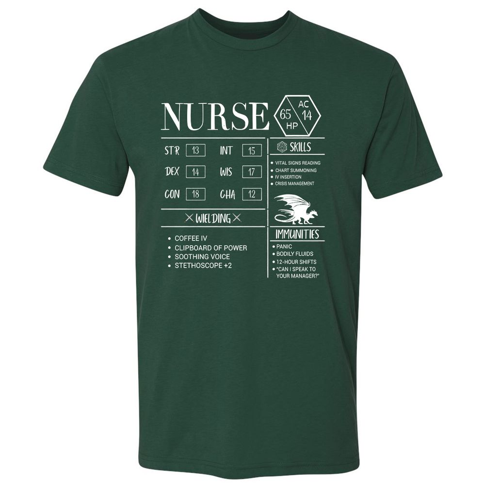 Nurse New Premium Unisex T-Shirt - Forest Green - 13
