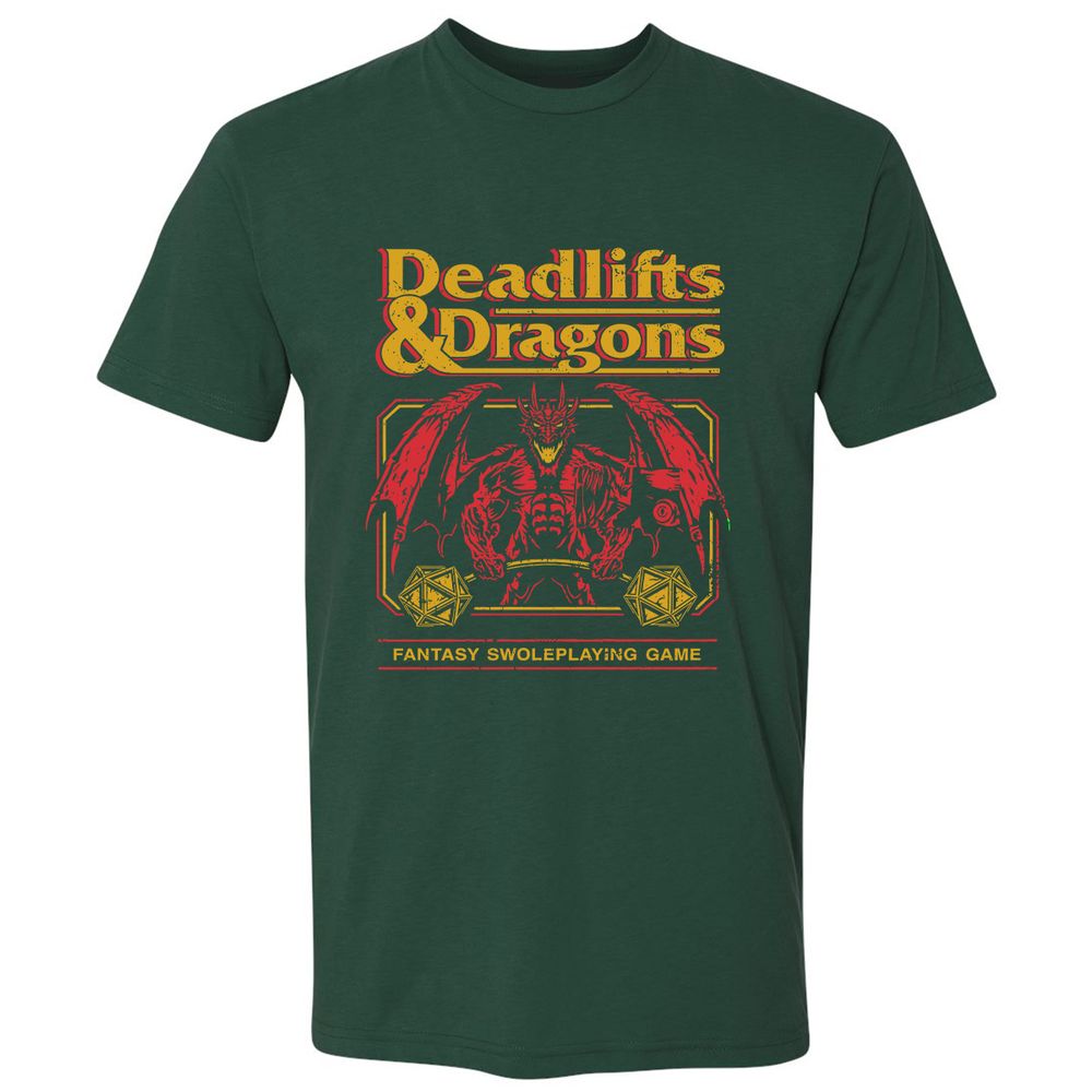 Deadlifts & Dragons - Forest Green - 13
