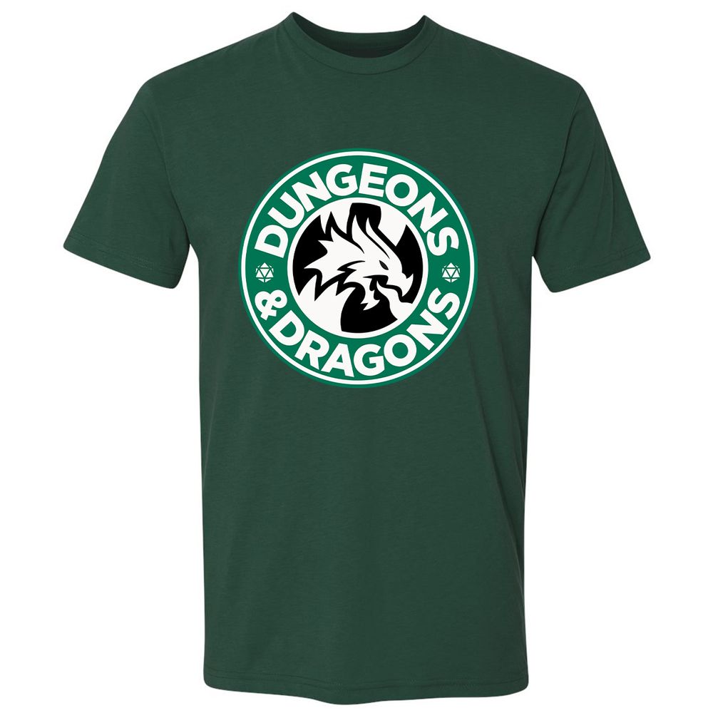 D&D Coffee Premium Unisex T-Shirt - Forest Green - 13