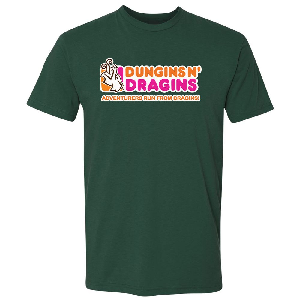 Dungins & Dragins Premium Unisex T-Shirt - Forest Green - 13