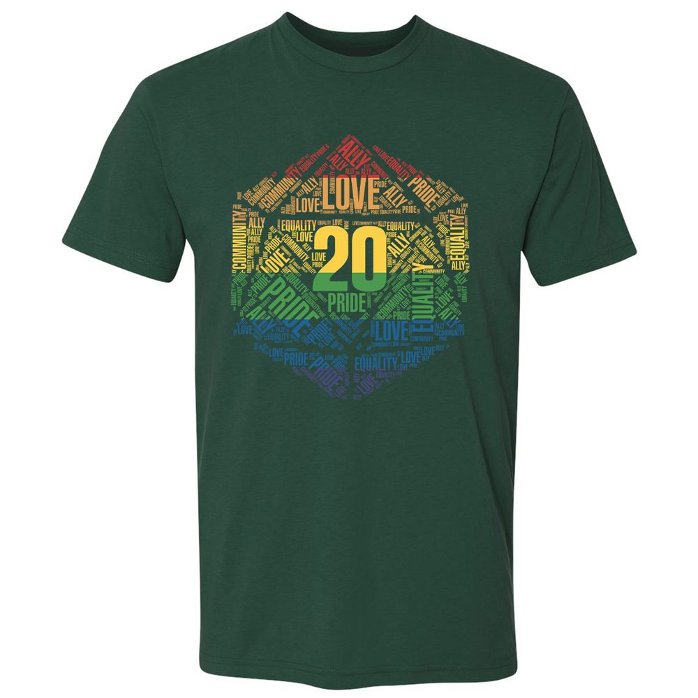 D20 Pride Premium Unisex T-Shirt - Forest Green - 13
