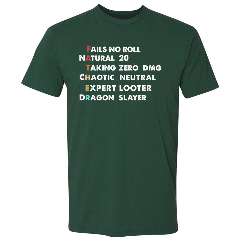 Father D&D Premium Unisex T-Shirt - Forest Green - 13
