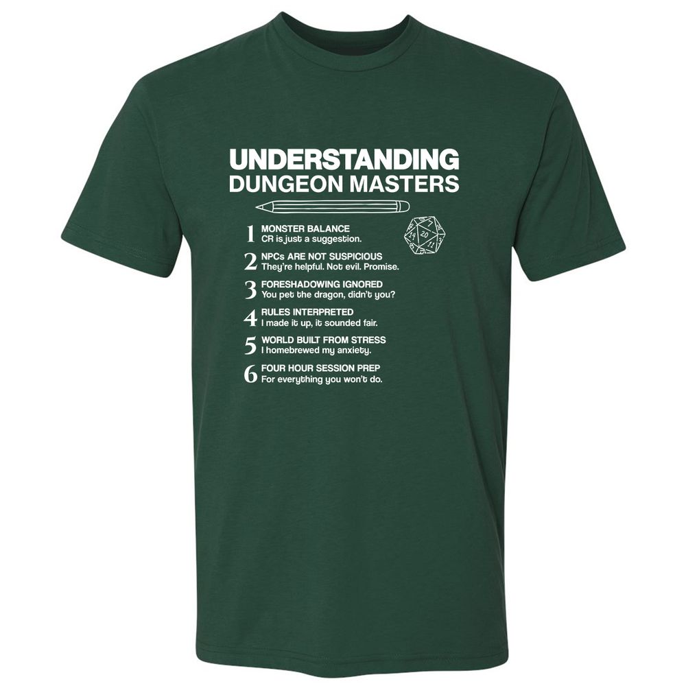 Understanding Dungeon Masters Premium Unisex T-Shirt - Forest Green - 13