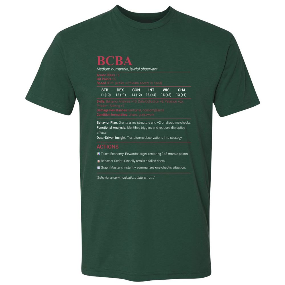 BCBA Premium Unisex T-Shirt - Forest Green - 13