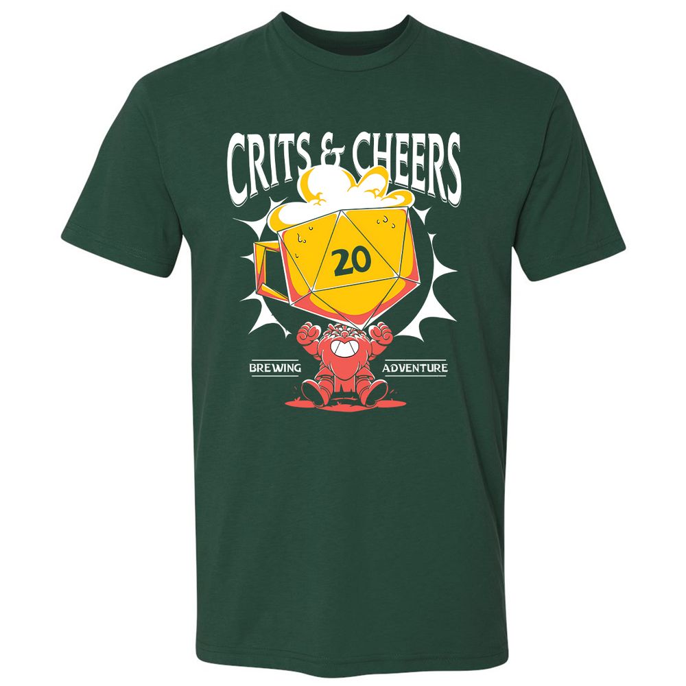 Crits & Cheers Premium Unisex T-Shirt - Forest Green - 13
