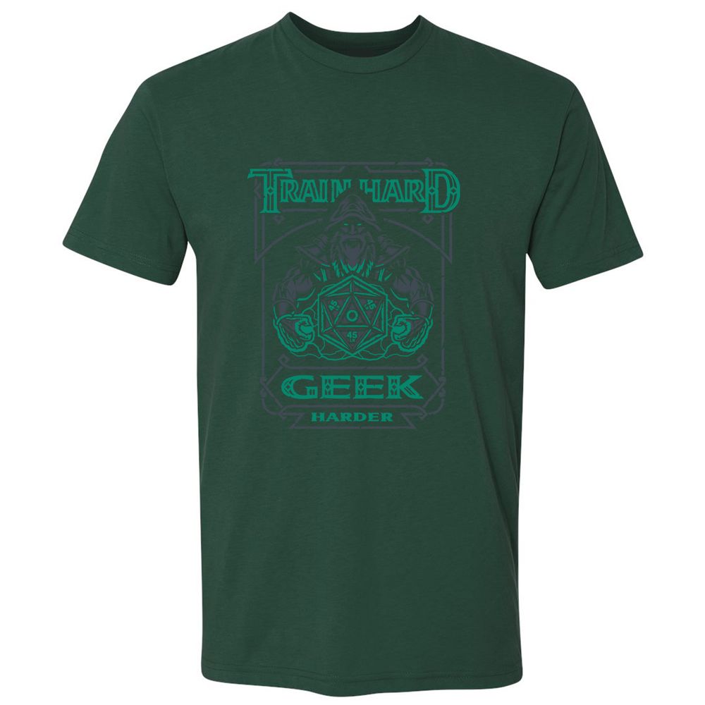 Train Hard, Geek Harder - Forest Green - 13