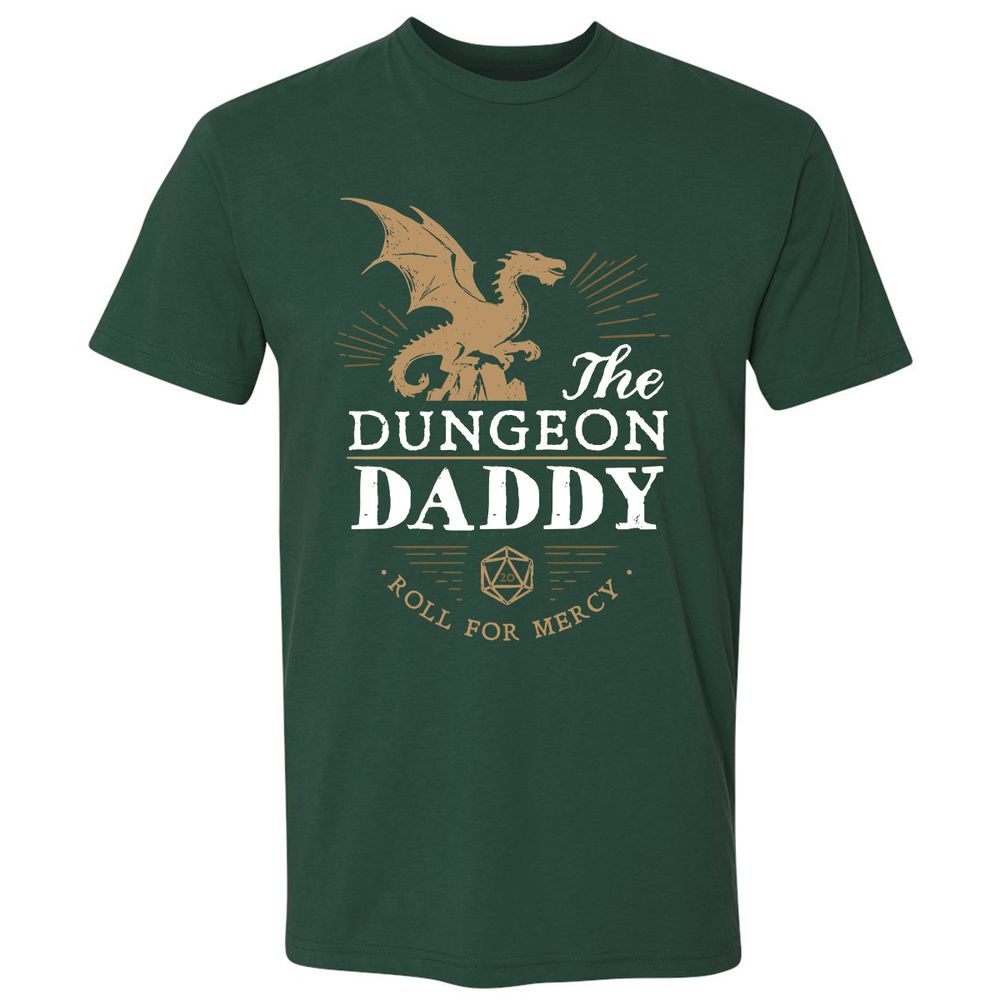Dungeon Daddy Roll For Mercy Premium Unisex T-Shirt - Forest Green - 13