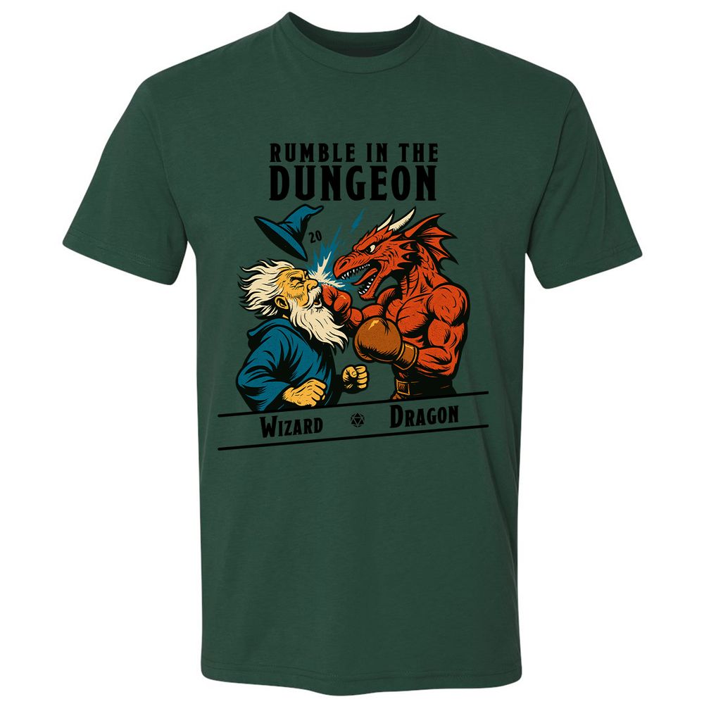 Rumble in the Dungeon Premium Unisex T-Shirt - Forest Green - 13