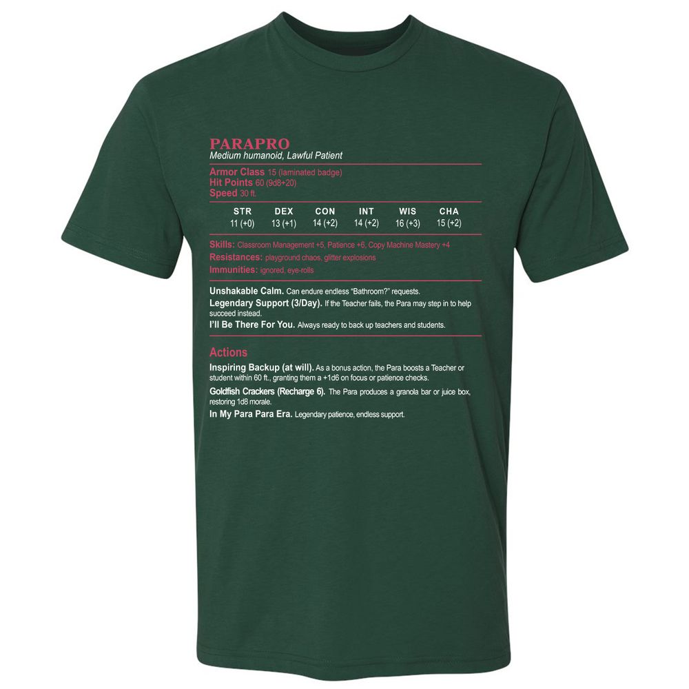 para Premium Unisex T-Shirt - Forest Green - 13