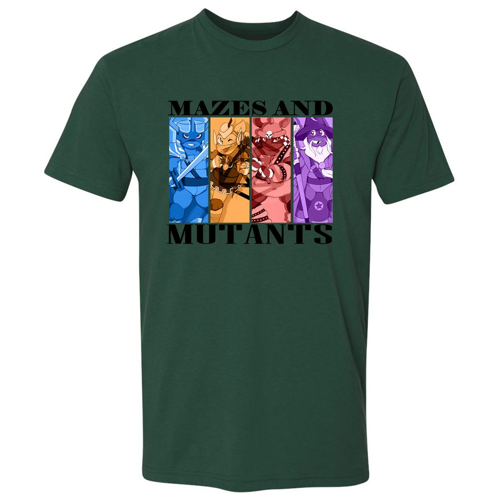 Mazes & Mutants Premium Unisex T-Shirt - Forest Green - 13