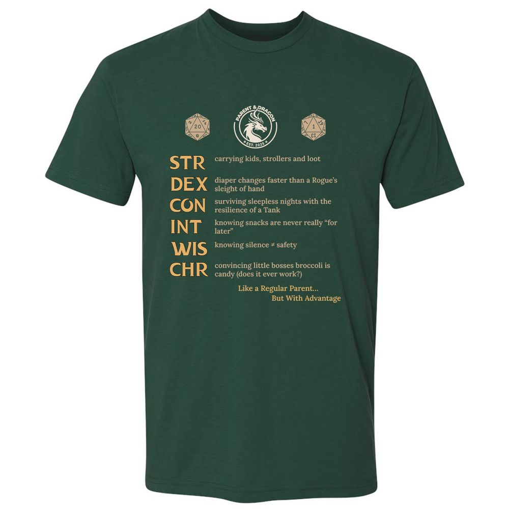 Parent & Dragon RPG Stats - Forest Green - 13