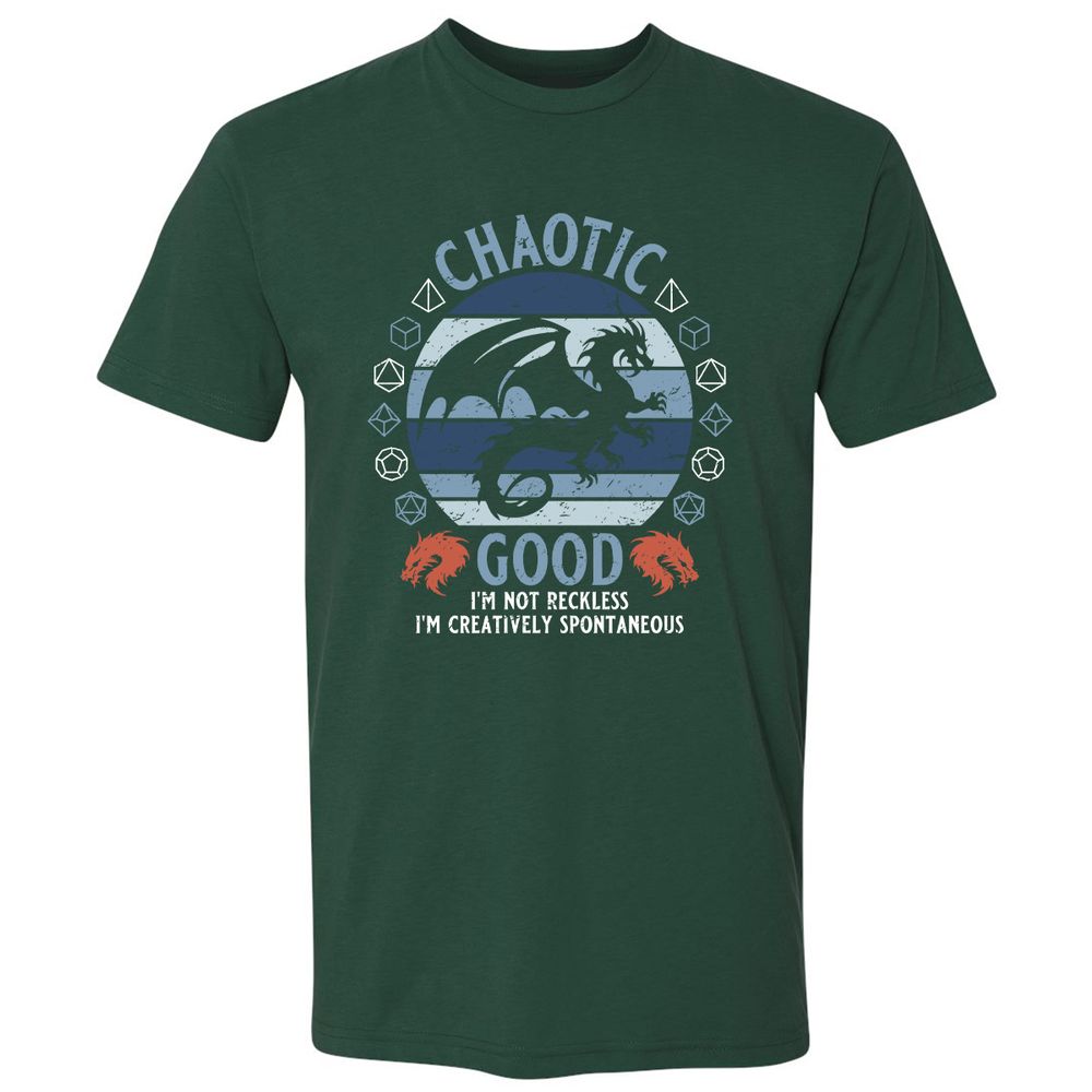 Chaotic Good 2 Premium Unisex T-Shirt - Forest Green - 13