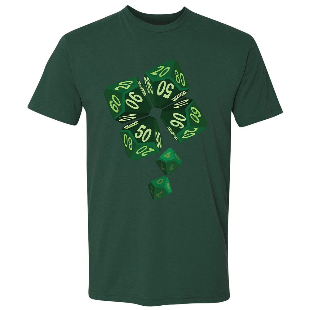 Dice Clover Premium Unisex T-Shirt - Forest Green - 13