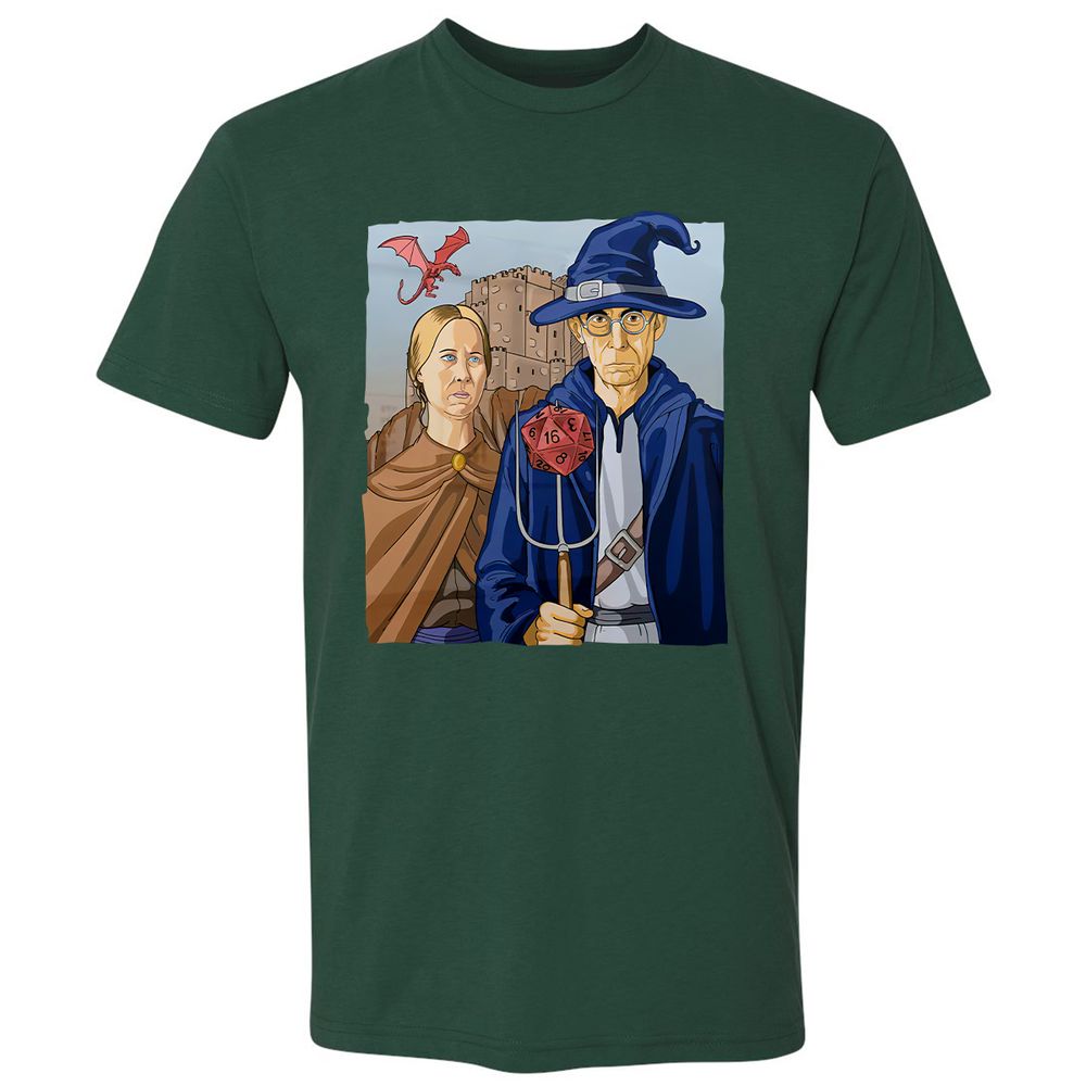 DnD Gothic Premium Unisex T-Shirt - Forest Green - 13