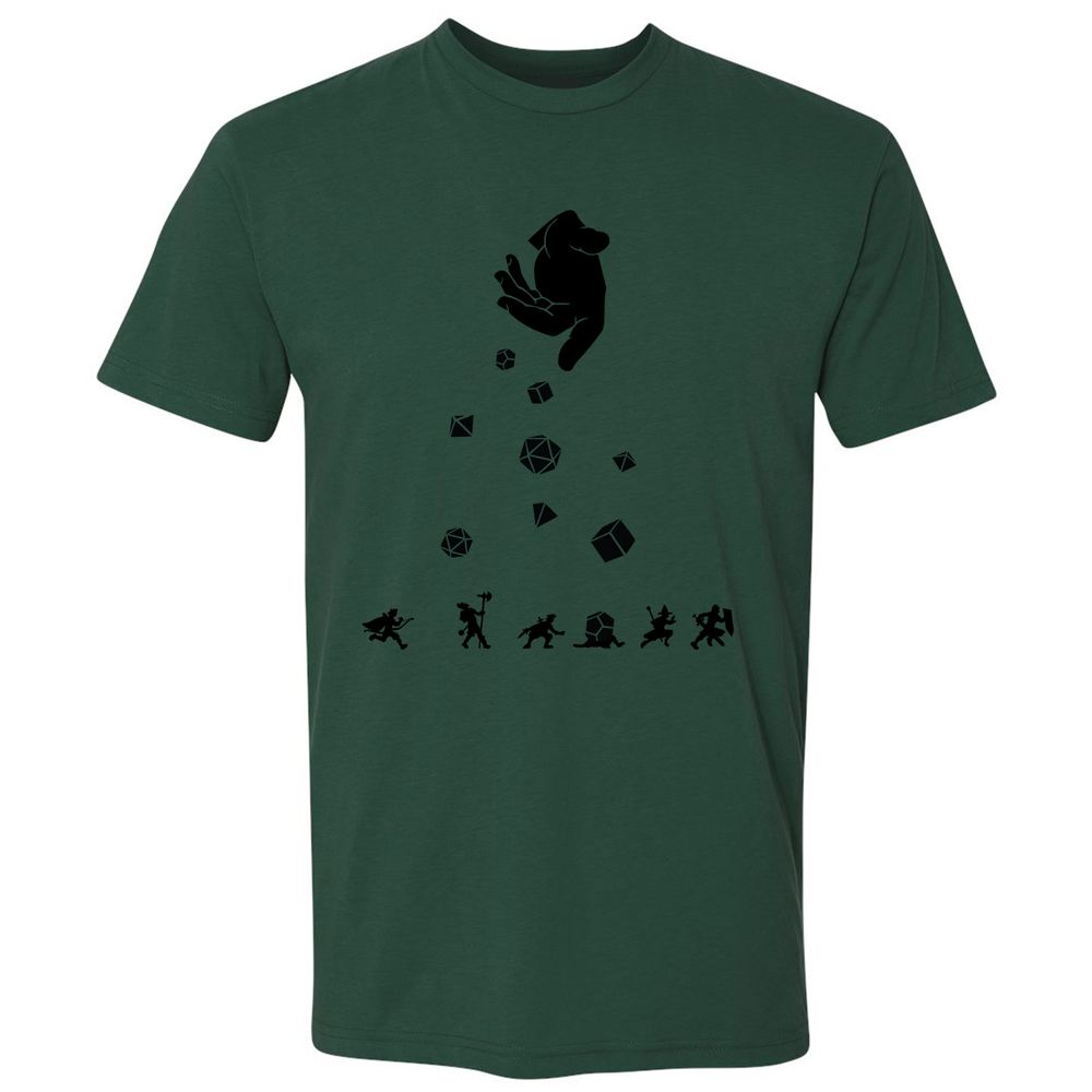 Rocks Fall, Everyone Dice Premium Unisex T-Shirt - Forest Green - 13