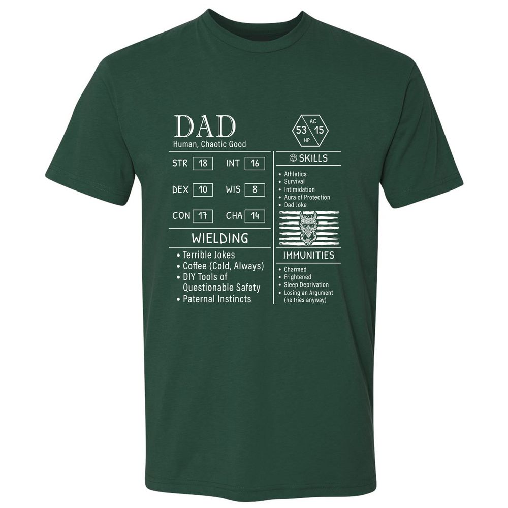 Dad Stats New - Forest Green - 13