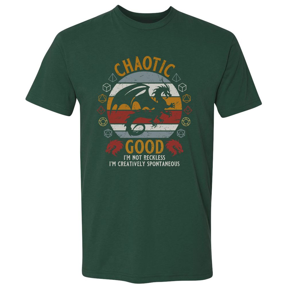 Chaotic Good Premium Unisex T-Shirt - Forest Green - 13