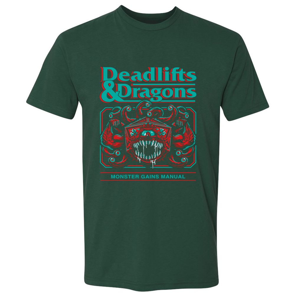 Deadlifts & Dragons Beholder - Forest Green - 13