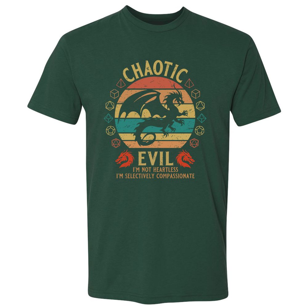 Chaotic Evil Premium Unisex T-Shirt - Forest Green - 13